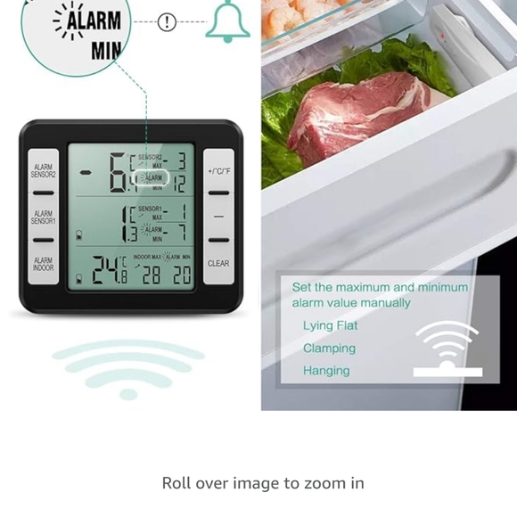 Wireless digital freezer thermometer with Wireless sensors (6) - Picture 8 of 10